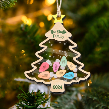 Personalized Shaker Family Christmas Ornaments for Family Members CF138 - Kindlytoys