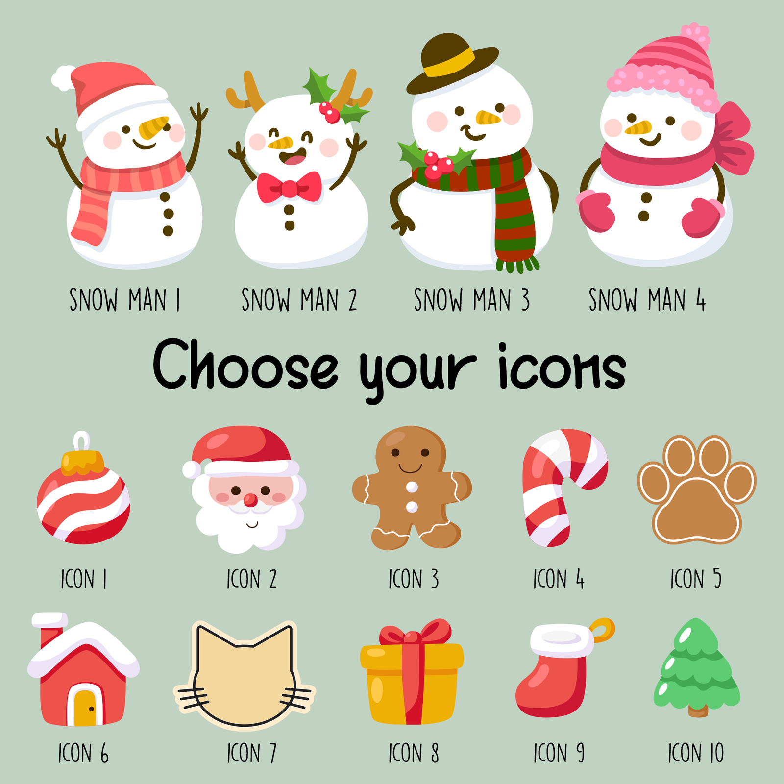 Personalized Shaker Snowman Christmas Ornaments for Family Members, Pet Dog Cat CF147 - Kindlytoys
