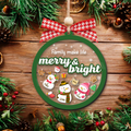 Personalized Shaker Snowman Christmas Ornaments for Family Members, Pet Dog Cat CF147 - Kindlytoys
