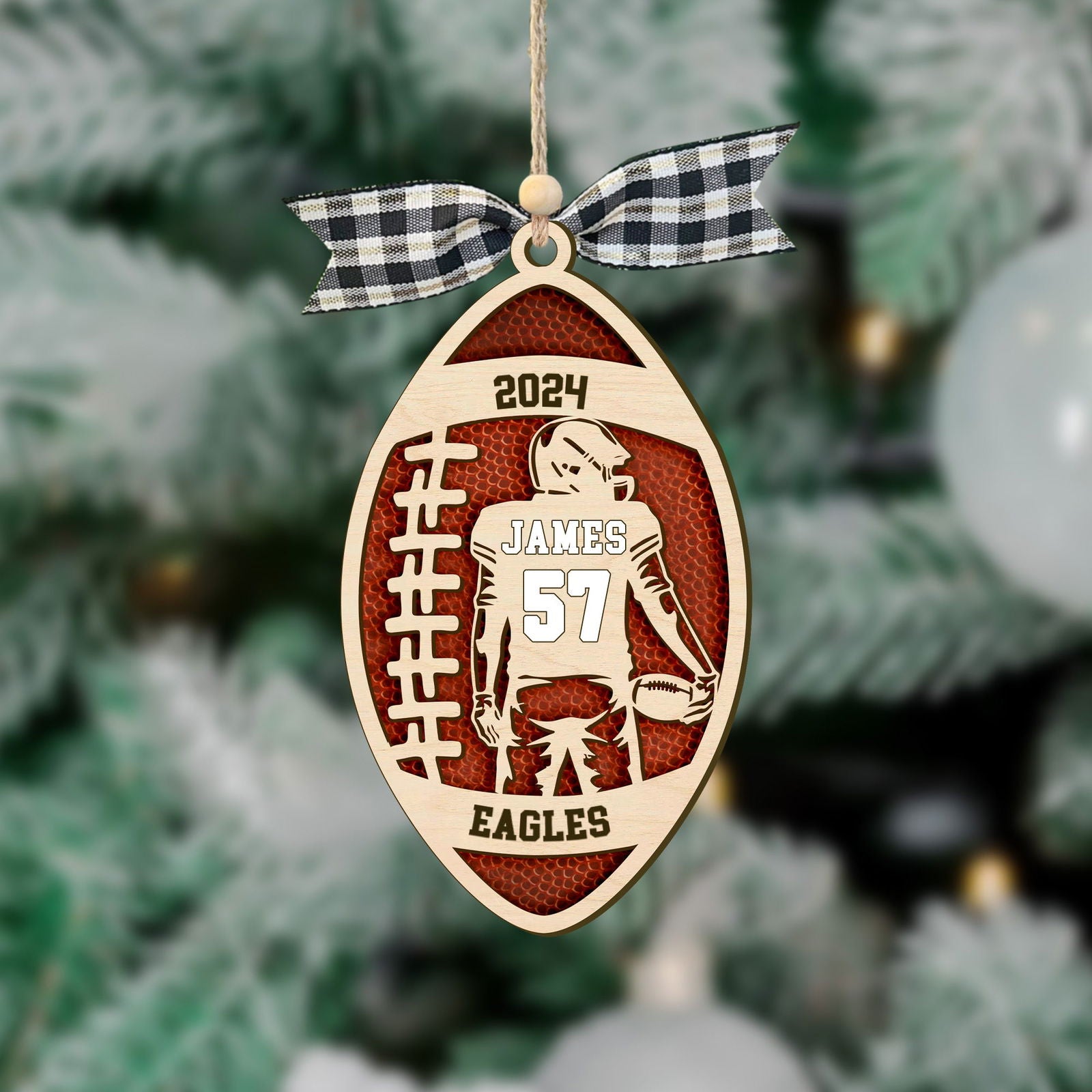 Personalized Softball, Baseball Ornament, Custom Football Ornament, Basketball Gift, CF421 - Kindlytoys
