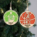 Personalized Softball, Baseball Ornament, Custom Football Ornament, Basketball Gift, CF421 - Kindlytoys