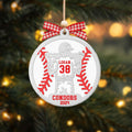 Personalized Softball, Baseball Ornament, Custom Football Ornament, Basketball Gift, CF421 - Kindlytoys