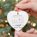 Personalized Wedding Date Ornament, Married Ornament, Heart Calendar Ornament, Anniversary Gift, Our First Christmas, Newlywed Gift, Wedding Gift CY06-1 - Kindlytoys