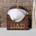 Personalized Wooden Hat Holder, Personalized Cap Holder, Custom Hat Holder, Hat Rack, Hat Storage Box, Fathers Day Gift HH03 - Kindlytoys