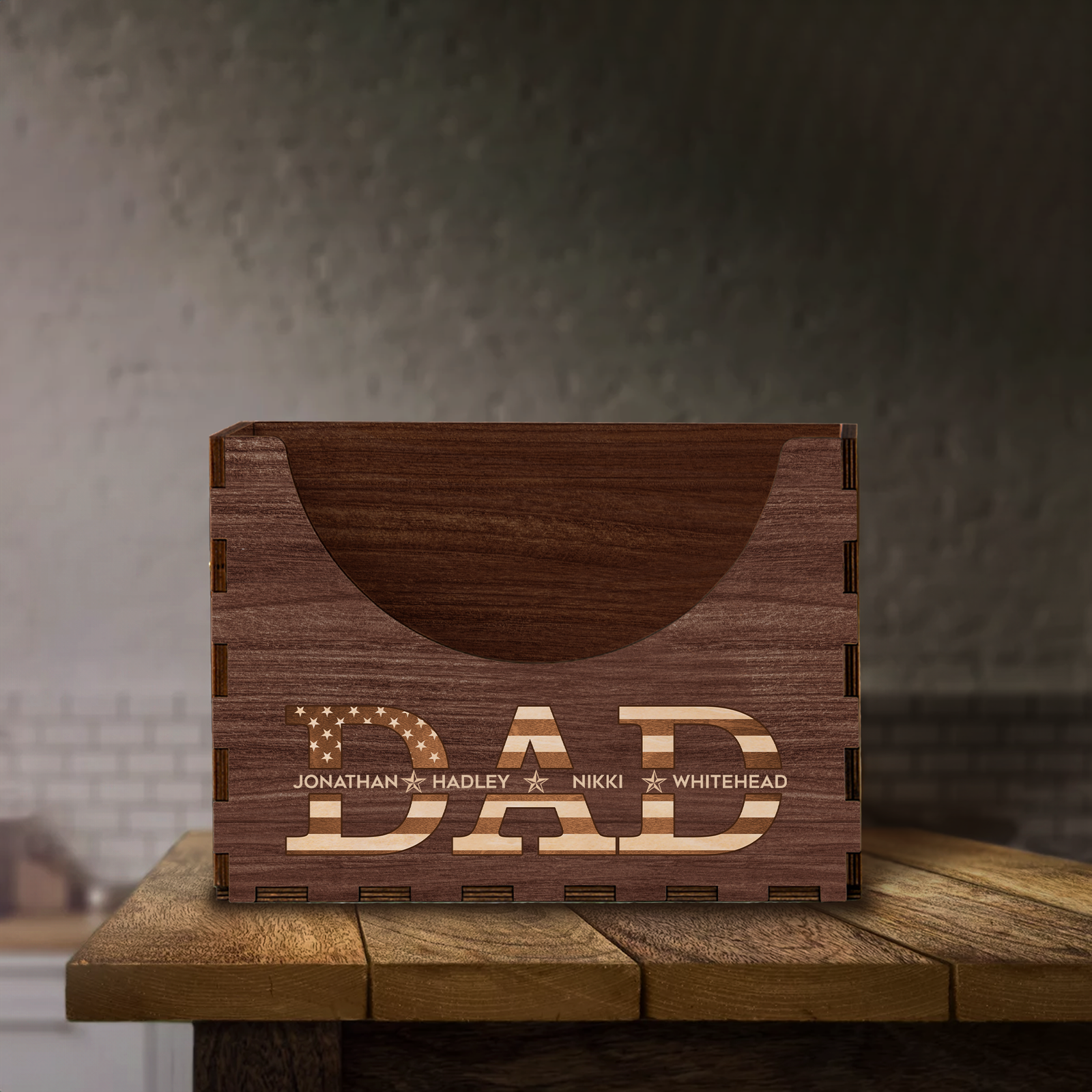 Personalized Wooden Hat Holder, Personalized Cap Holder, Custom Hat Holder, Hat Rack, Hat Storage Box, Fathers Day Gift HH03 - Kindlytoys