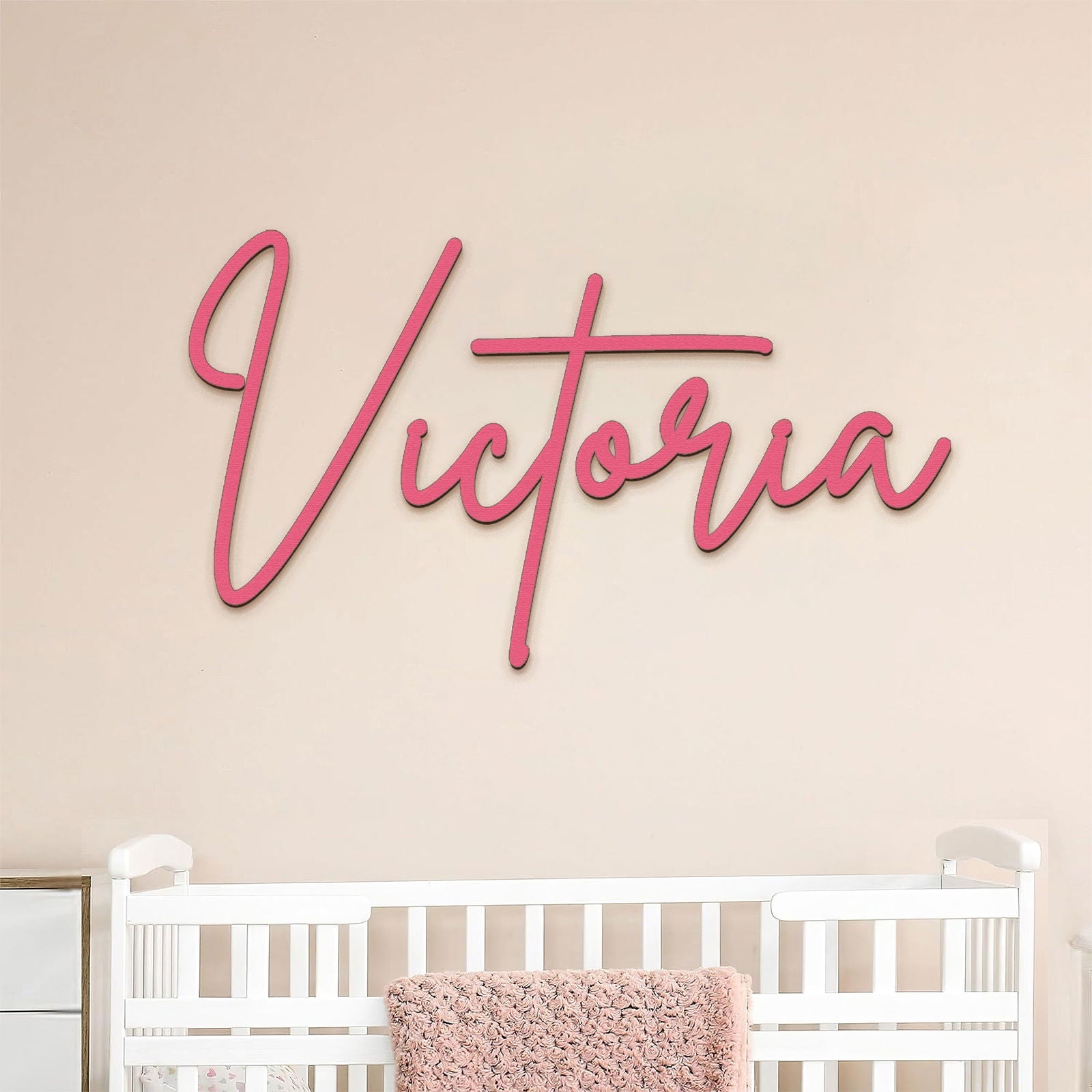 Personalized Wooden Name Sign for Nursery, Personalized Name Sign, Wall Decor, Wood Letters Baby Nursery, Name Sign Wooden, Sign Baby Name Sign NA03 - Kindlytoys