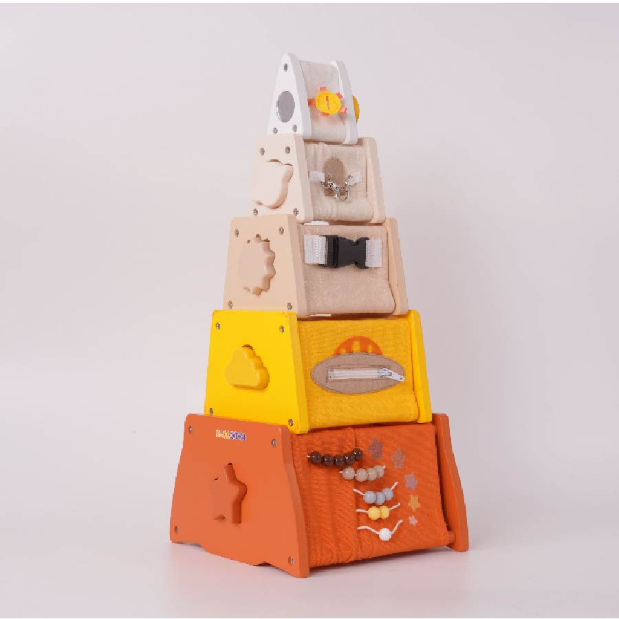 Rocket Building Blocks Wooden Montessori Toys KL09 - Kindlytoys