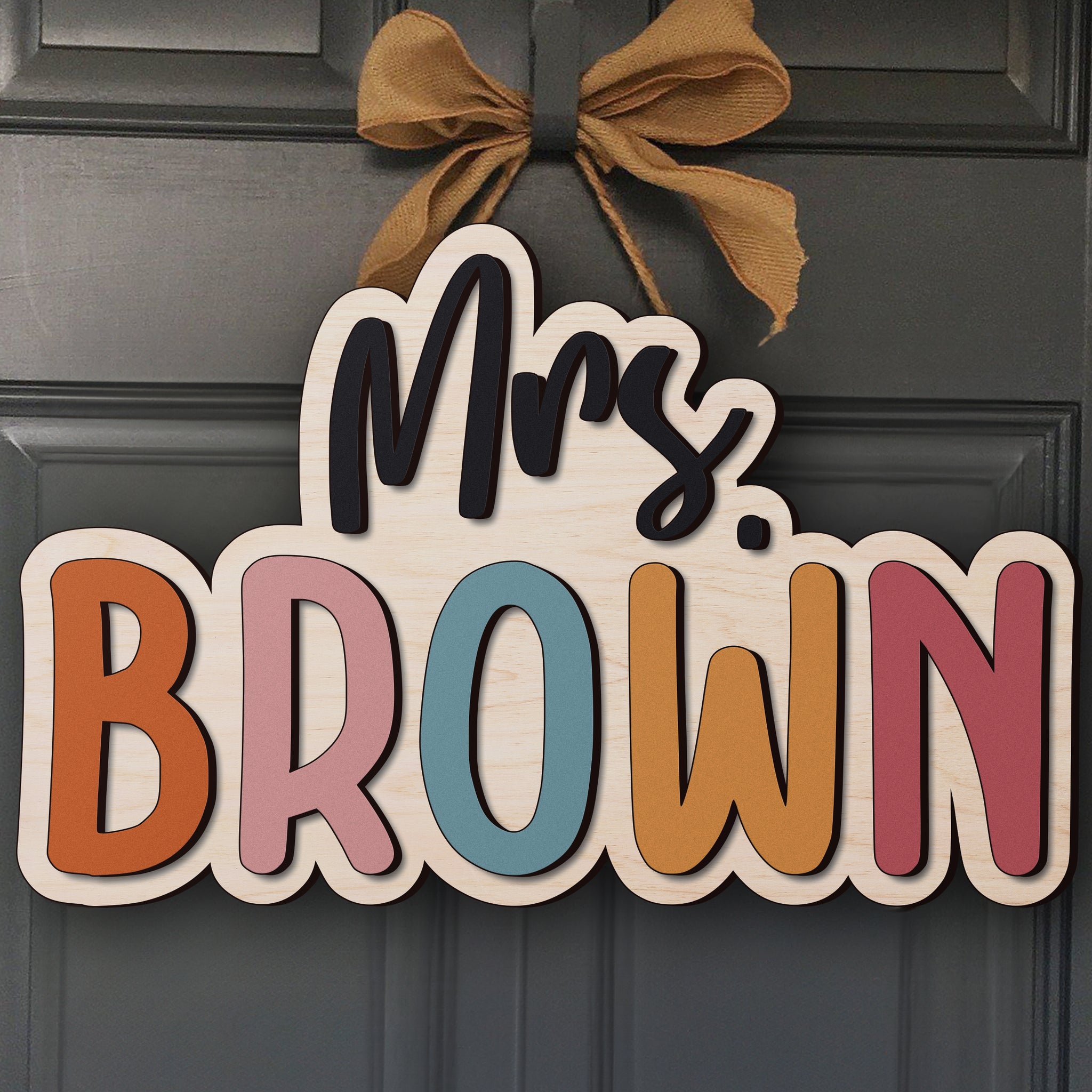 Custom Teacher Door Sign For Classroom DT01