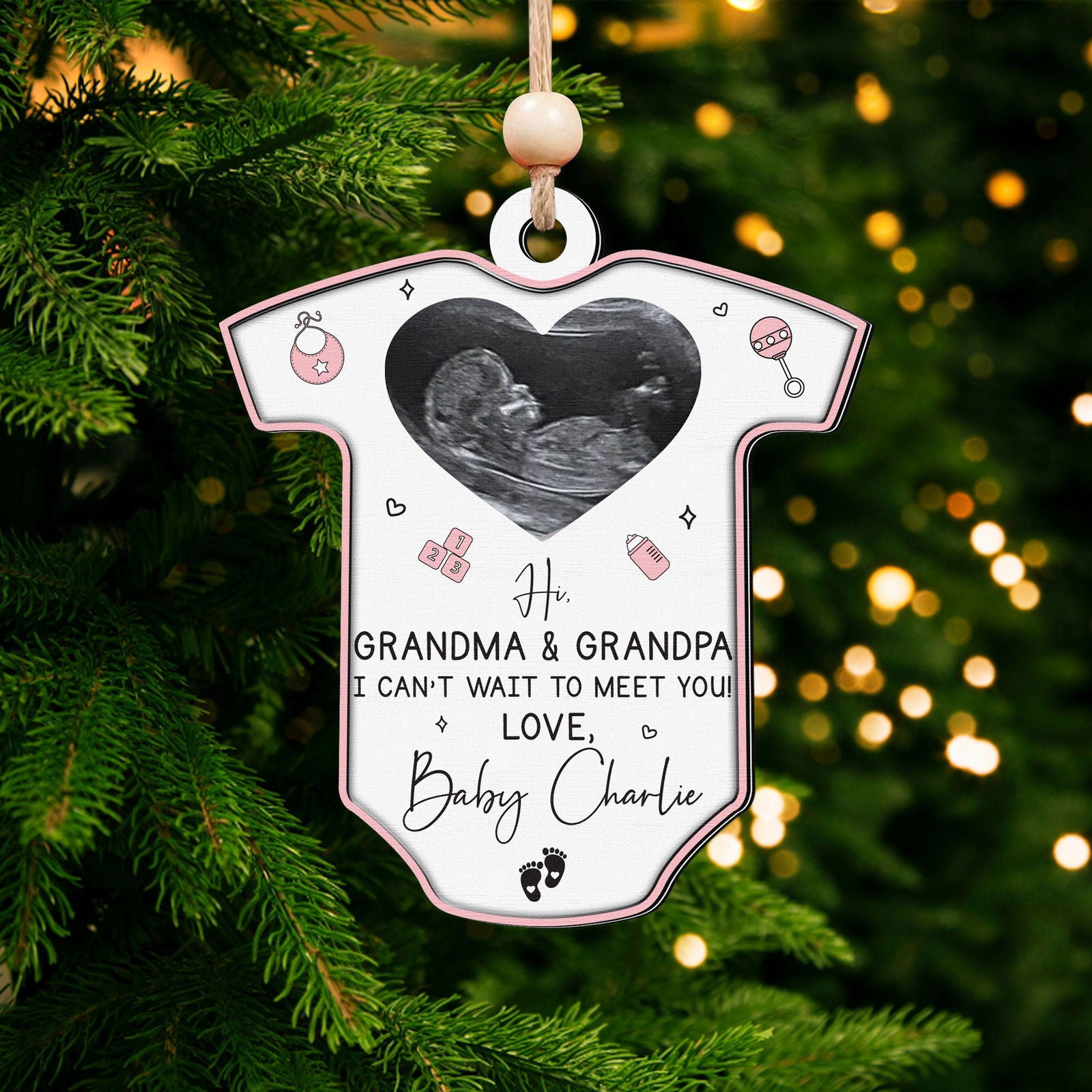Sonogram Ornament Ultrasound Ornament Design/ultrasound Ornament