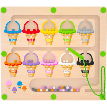 Magnetic Color & Number Maze