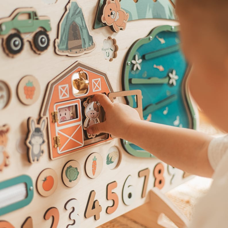 Big Busy Board, Montessori Toys For Kids